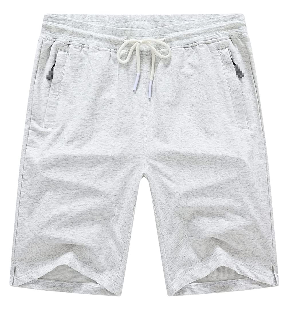 Keusyoi męskie spodenki ze sznurkiem bawełniane Slim Fit elastyczne spodenki sportowe męskie spodnie dresowe do biegania na co dzień odzież męska
