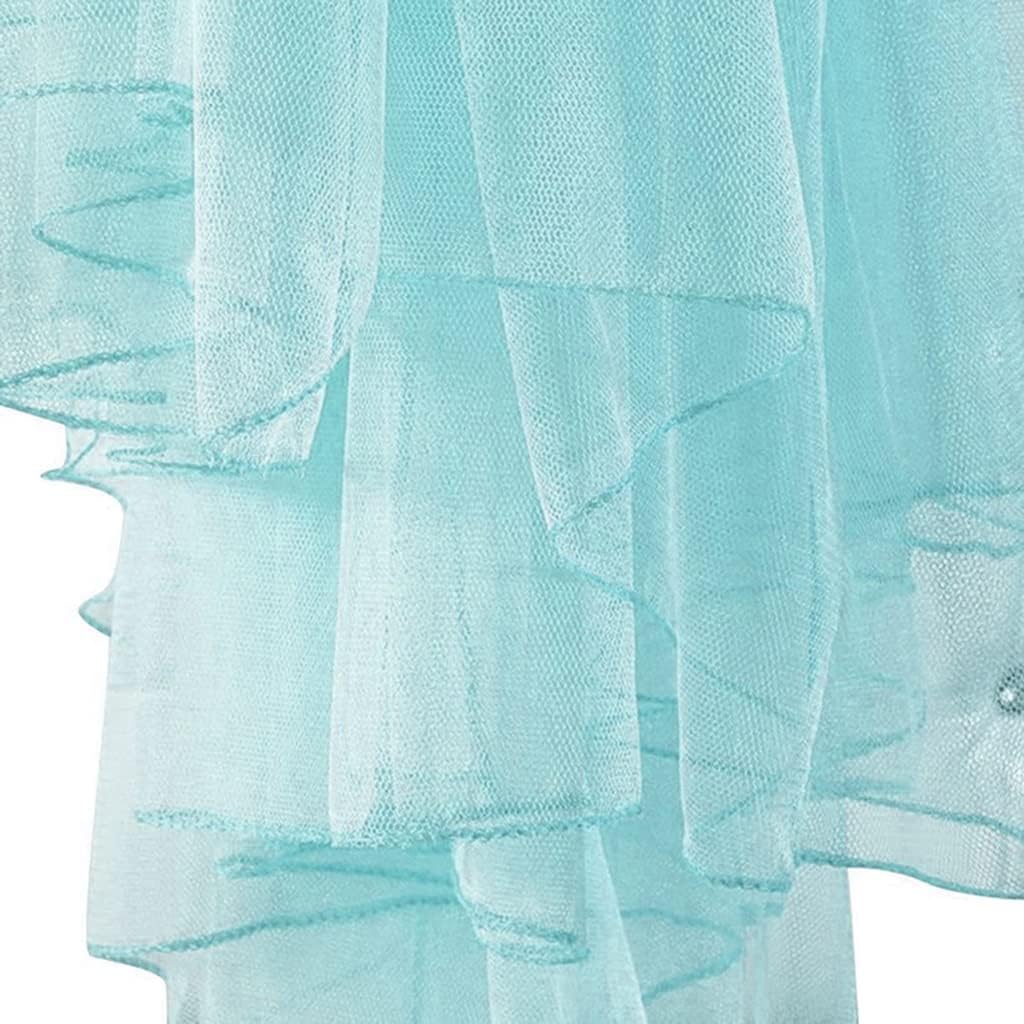 Blue Princess Bed Canopy - Classical Hanging Mosquito Net Dome for Bedroom Decor, Elegant Bed Cover & Tent, Perfect for Girls' Rooms, ct Protection