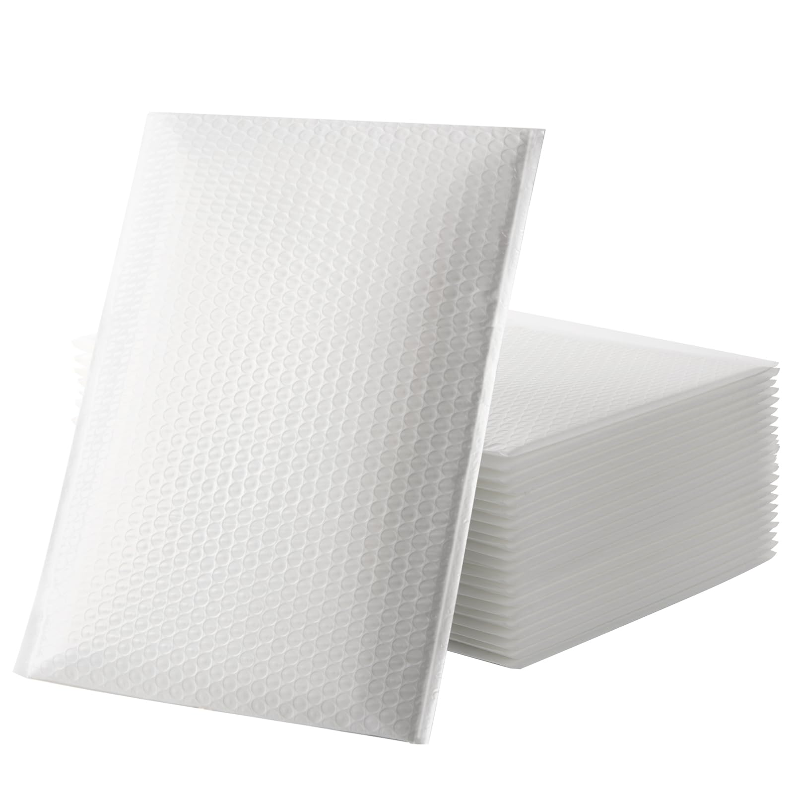 zmybcpack 30 Pack White Bubble Mailers 10.5x16 Inch Poly Padded Envelopes Self-Seal Bubble Mailer Shipping Envelopes for Shipping Clothes, Packing