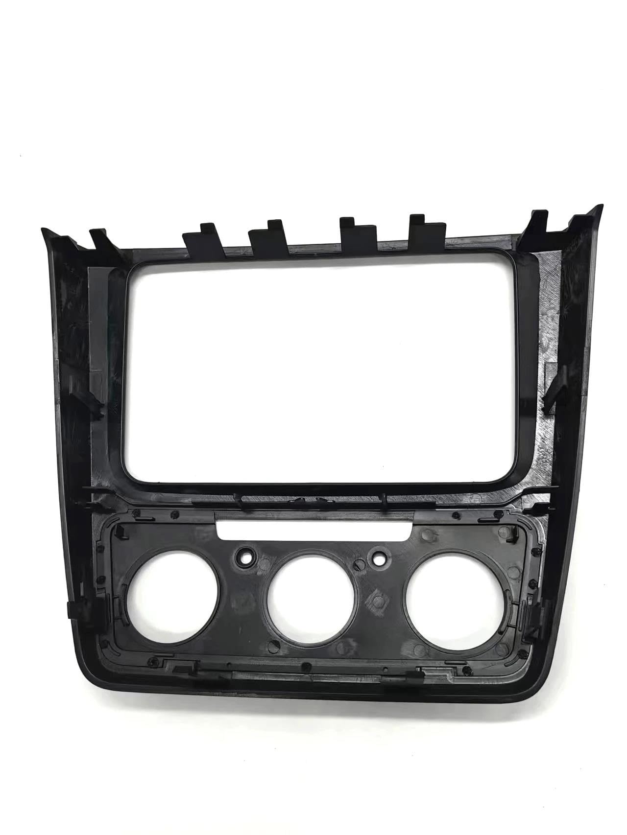 Générique Cadre de façade d'autoradio Cadre Radio Double 2 Din Fascia Audio pour Skoda pour Yeti 09–17 Réaménagement Voiture Cadre DVD Panneau DVD Tableau Bord Autoradio Tableau de Bord(Manual AC)