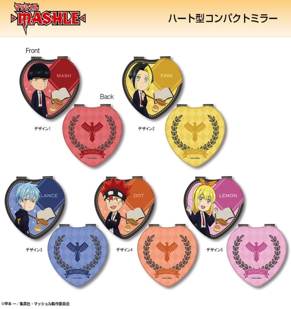 匿名配送】マッシュル アベル レザーバッジ コンパクトミラー 3