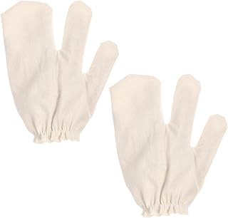 2 stycken exfolierande handskar av silke gjord handske peeling med elastiskt armband exfolierande handskar återanvändbara 2-fingerdesign peeling handske kropp för armar, ben och rygg