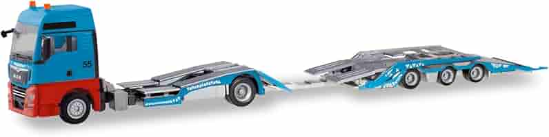 Amazon | herpa 1/87 MAN TGX XXL トラック輸送トレーラー