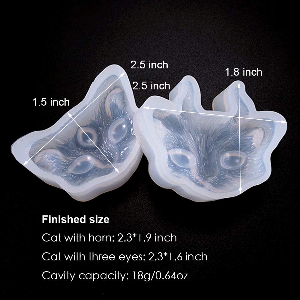 3 Tier-Silikonformen Für Epoxidharz | Mit 20 Kunststoff-Augen | Für Schlüsselanhänger, Schmuck & DIY