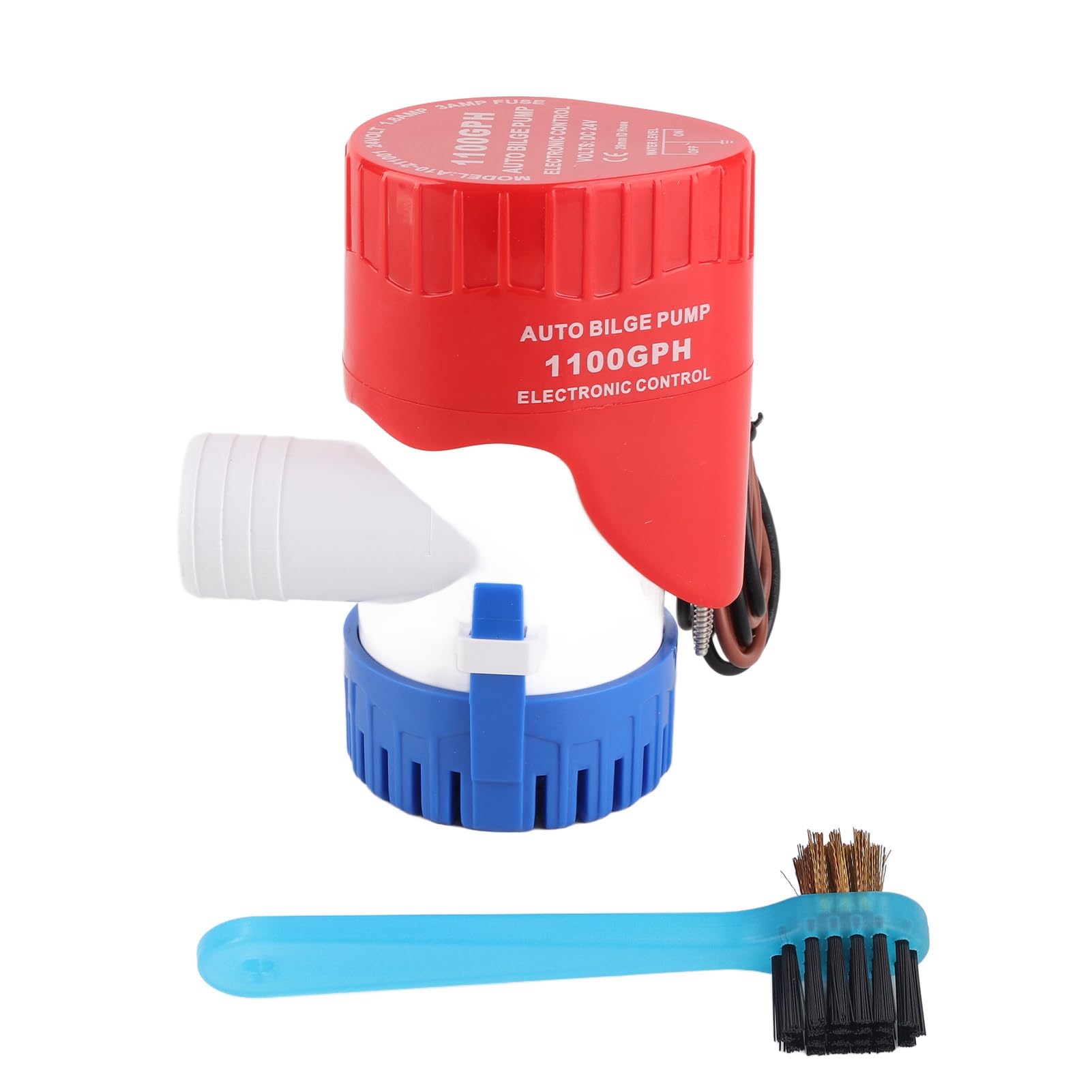 Pompa di Sentina Automatica per Barche 1100GPH, Sollevamento 4m | Pompa di sentina elettrica con interruttore ad elettrodo, materiale ABS, per yacht, camper, laghetto, serbatoio dell\'acqua