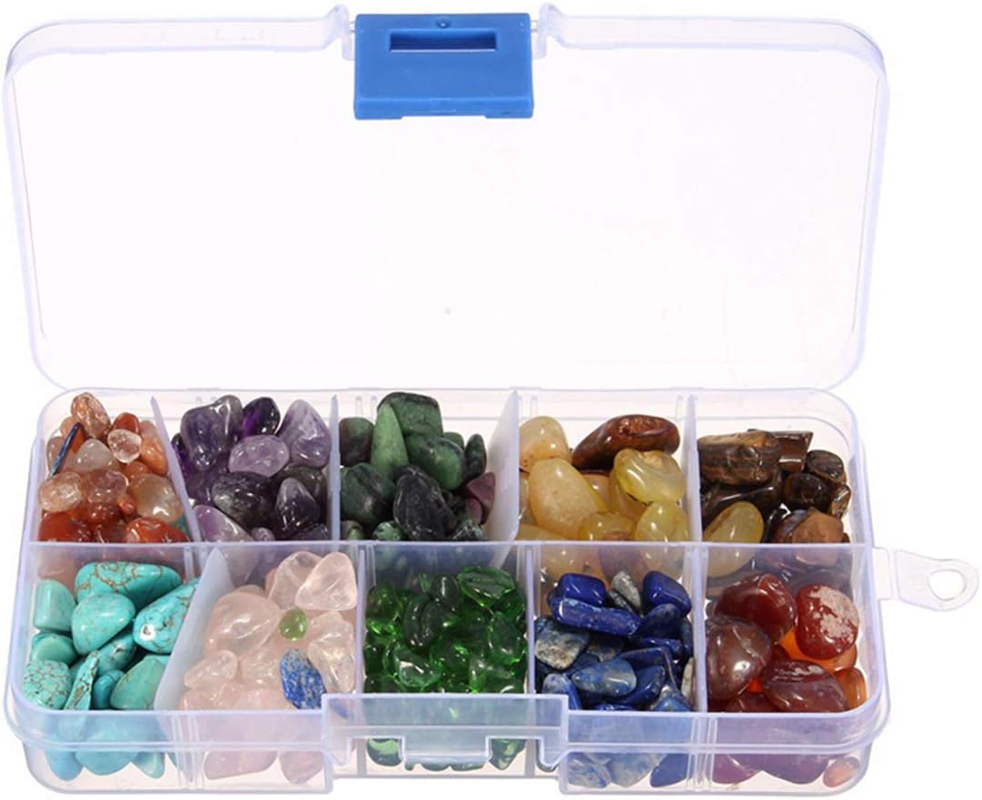 Esenlong Healing Crystals, Natural Healing Crystals and Gemstones, Crystals for Beginners, Healing Crystal Gifts Set for Meditation, Relaxation, Crystal Therapy, Chakra Healing