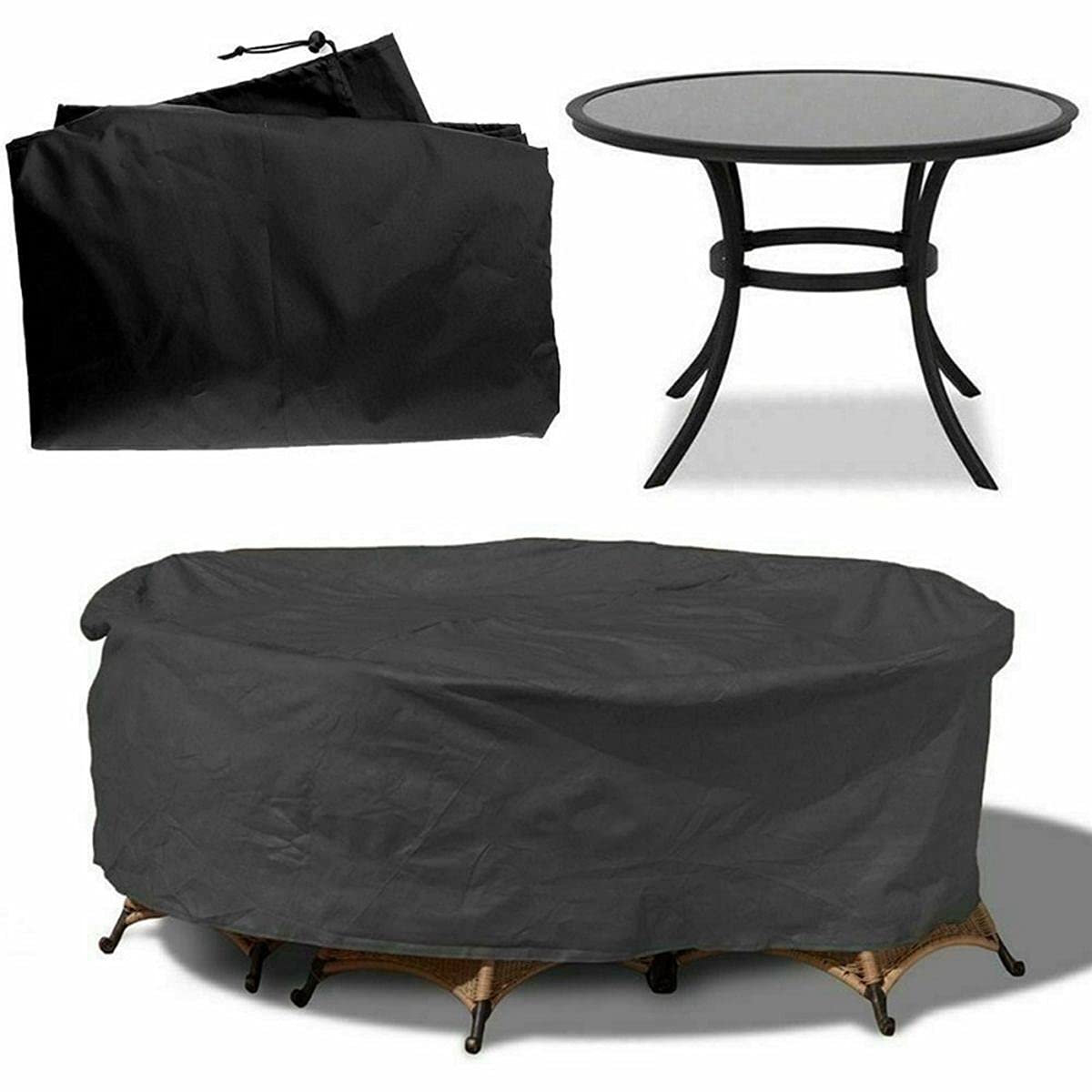 Fundas for muebles de jardín, fundas for muebles de exterior, funda protectora redonda for muebles de jardín, fundas for lluvia, fundas for patio, sofás y mesas(230x100cm)