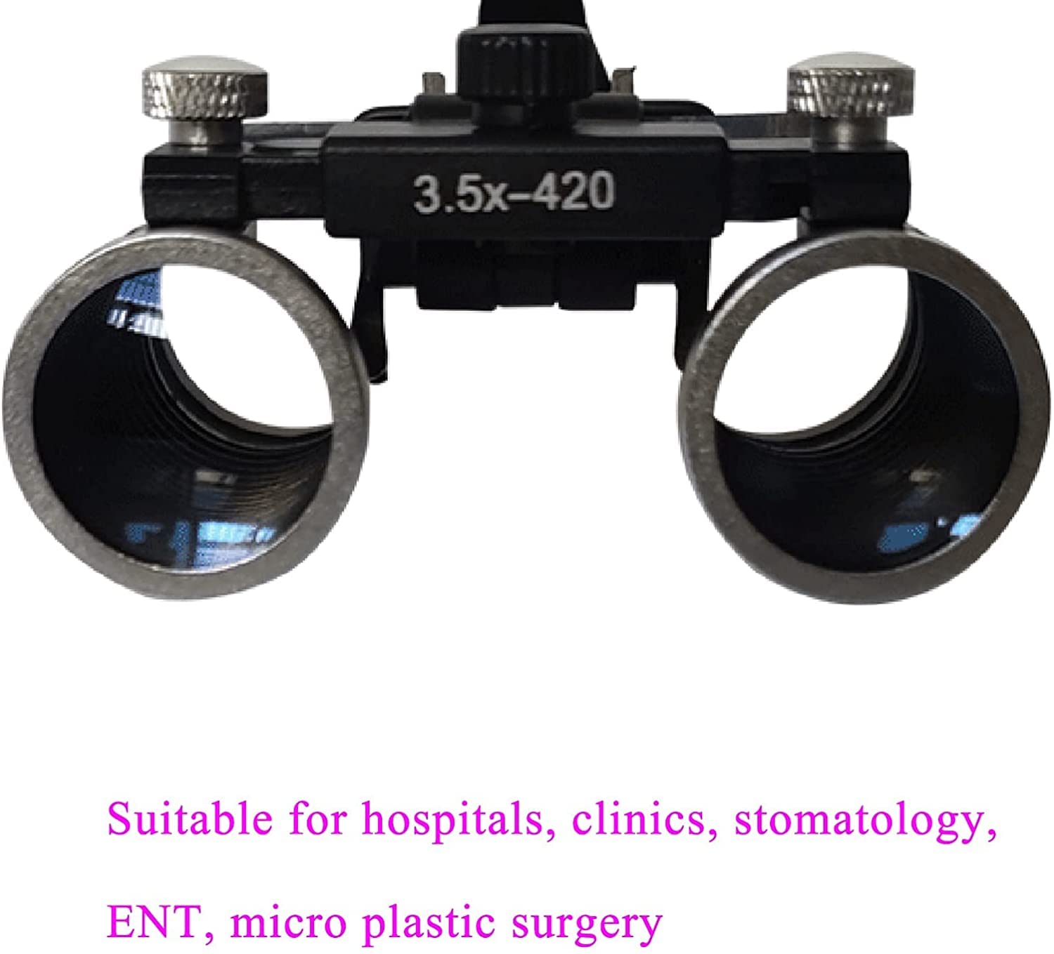 Lenti Ingrandimento Odontoiatriche Professionali 2,5X & 3,5X - Microscopio Binoculare Con Luce LED Integrata, Distanza Di Lavoro 420mm Per Dentisti E Chirurghi
