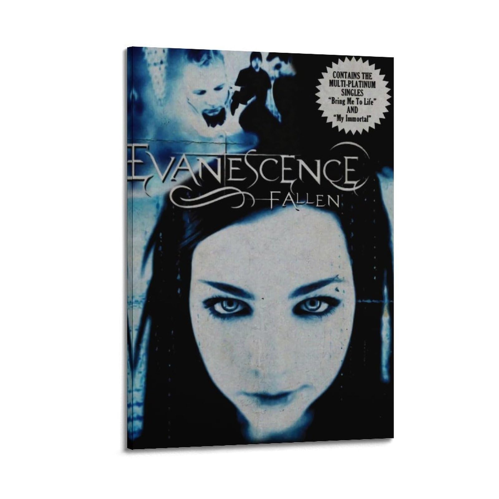 FDRPMHC Evanescence Poster Art Album Cover Canvas Wall Art Decor Living Room Modern Family Bedroom 12x18inch(30x45cm) Frame-style