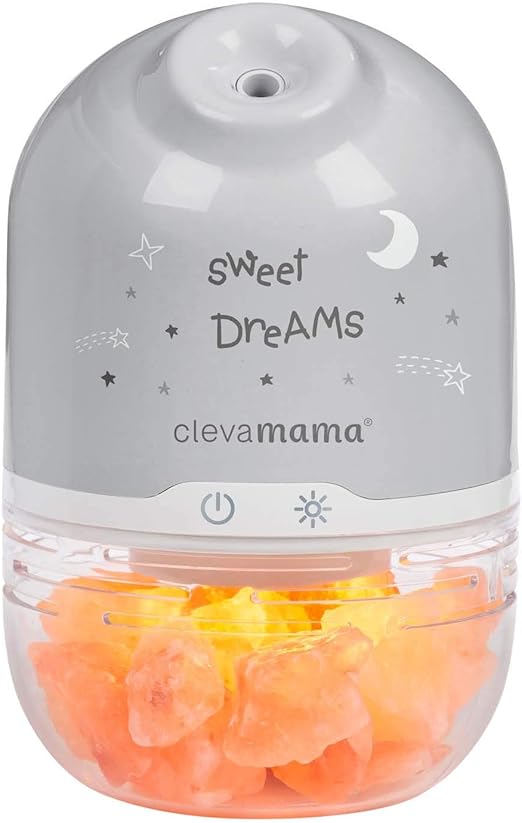 ClevaMama ClevaPure Himalayan Salt Lamp Humidifier, Air Purifier