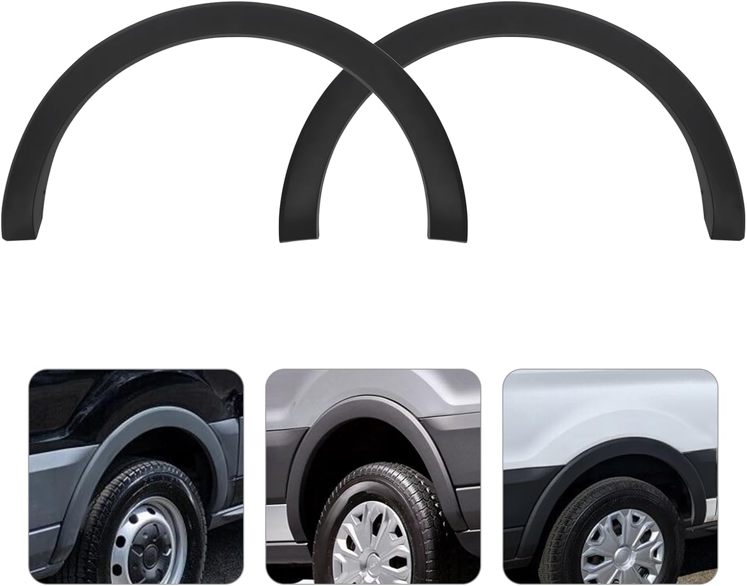 Fender Trim, Rear Driver & Passenger Side Wheel Arch Trim Rear Fender Trim for 2015-2022 Ford Transit 150/250/350 Wheel Molding Arch Splash Guard, OEM CK4Z61280K97AC CK4Z61280K96AC (Left + Right)