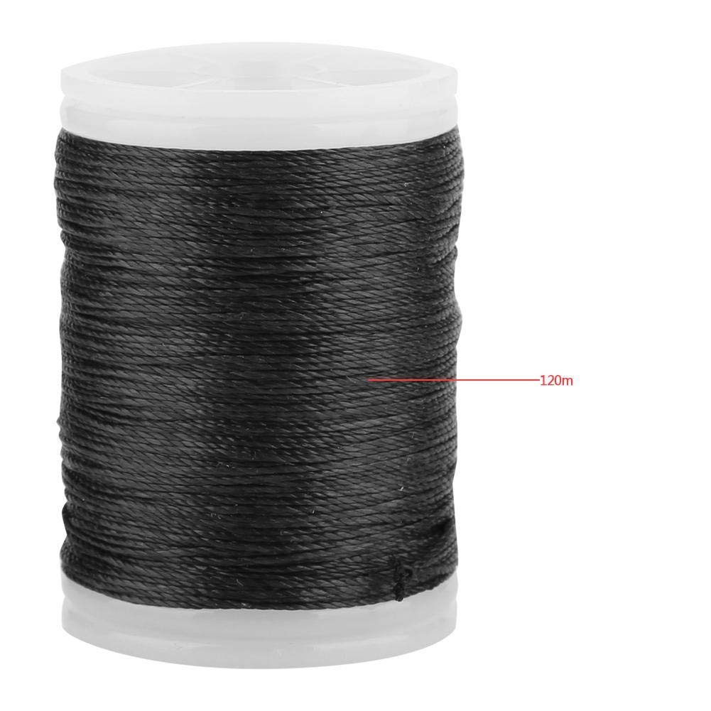 Alomejor Cuerda de Arco de 120 m, Hilo para Servir, Extremo de Nailon, para Suministros de Tiro con Arco, Resistencia a la Rotura, 34 Libras