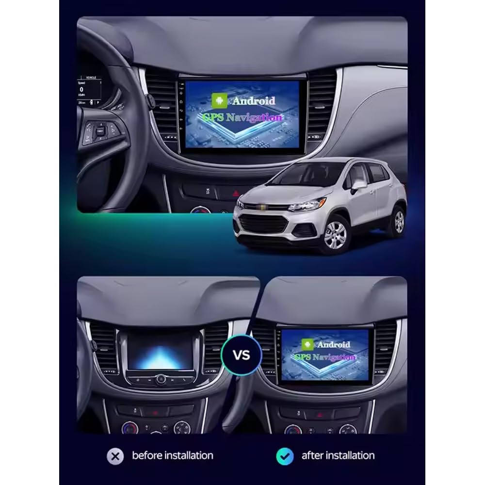 Auto-Multimedia-Player 2 Din für Chevrolet Tracker Trax 2013-2020 mit Bluetooth Fm Radio, Mirror Link, USB, Aux, Tpms Lenkradsteuerung, 4 Kern 2G+32G