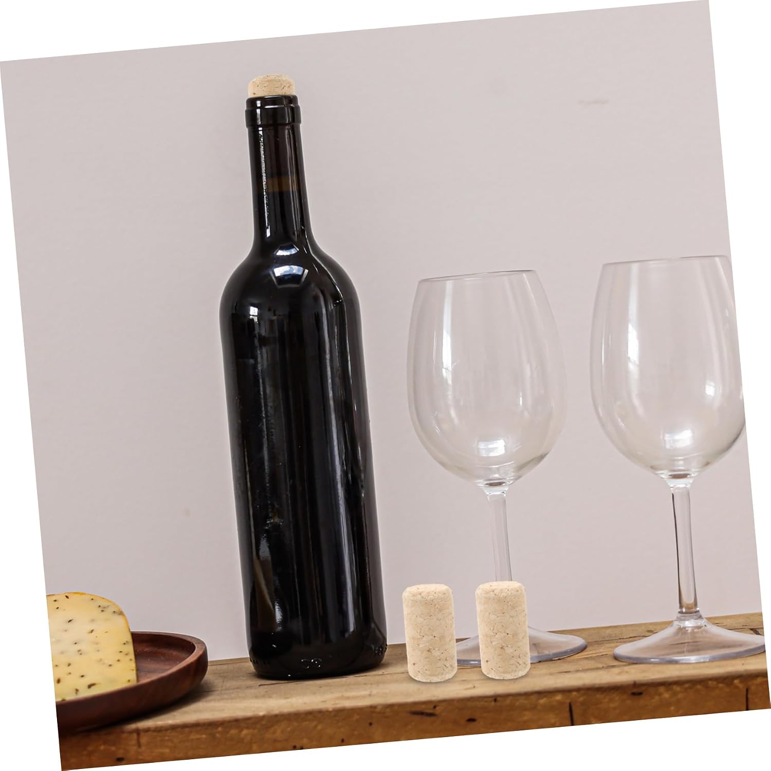25pcs Wooden Wine Bottle Stoppers for Beer and Wine Bottles