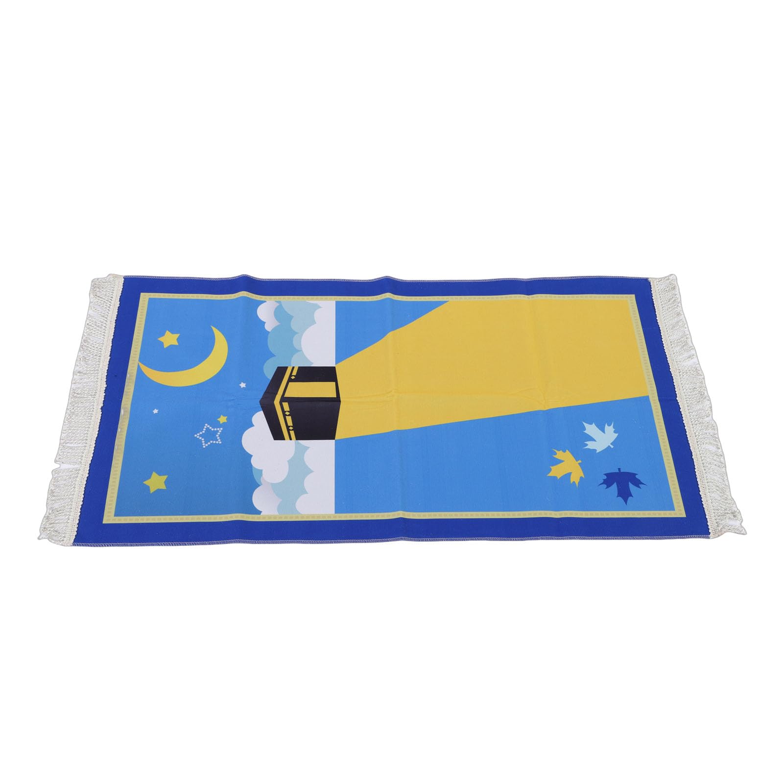 Tapis de prière enfant en coton doux Tnfeeon portable pour garçon et fille avec glands