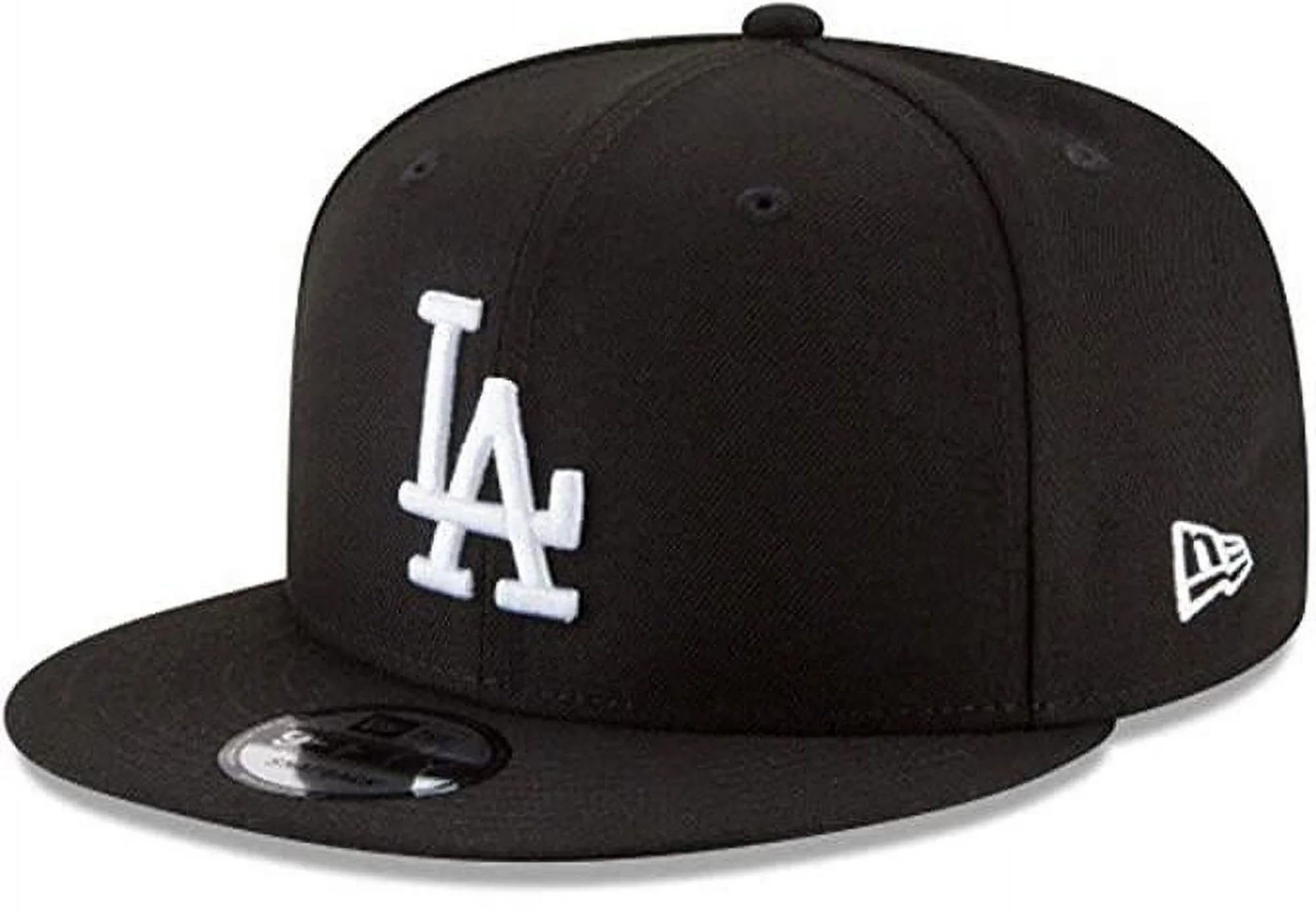 New Era Unisex-Adult MLB 9Fifty Black White Primary Logo Adjustable Snapback Hat Cap One Size Fits All, Los Angeles Dodgers, One Size โ image 1