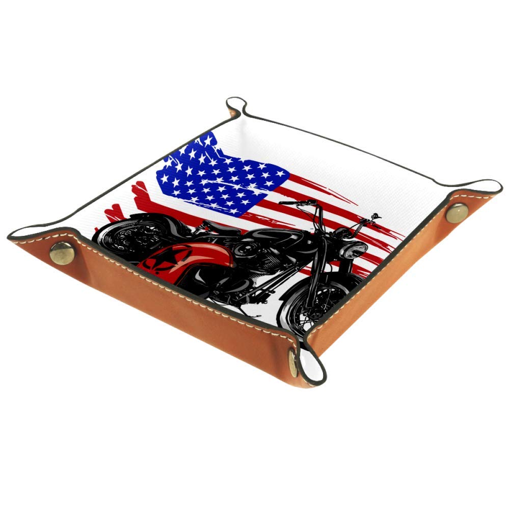 Desheze Motorcycle And Helmet Foldable Storage Box Small Storage Container Organizer Collapsible Key Holder For Home/Office 20.5x20.5cm