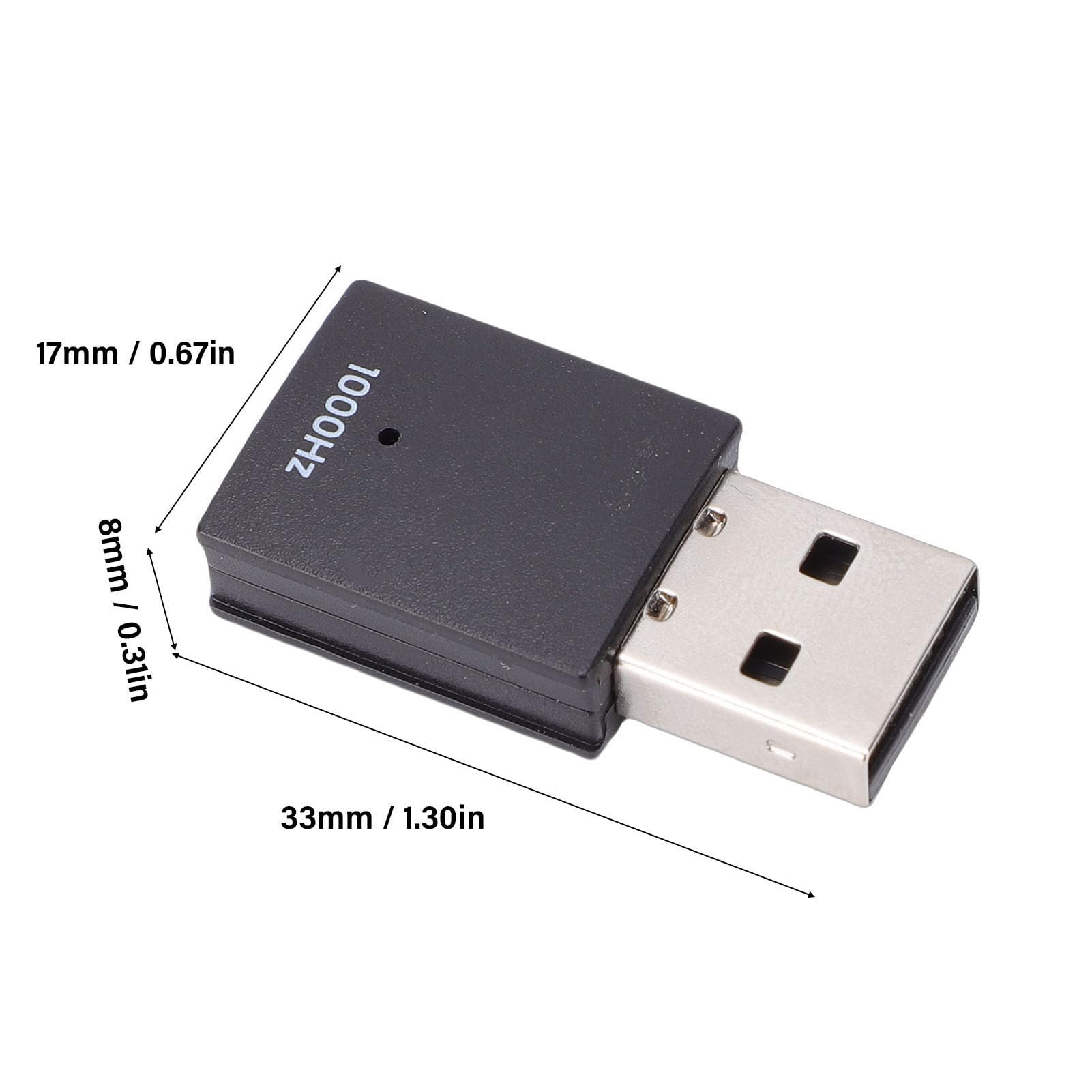 Bezprzewodowy Adapter Kontrolera USB, Kontroler Konwertera Adaptera do Gier, Wysoka dokładność i Niskie Opóźnienia, Plug and Play ForHITBOX Przenośny Bezprzewodowy Adapter