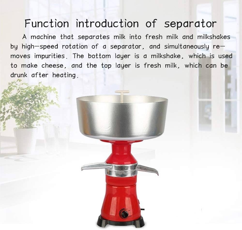 Separatore elettrico per crema di latte, centrifugo per latte di capra e mucca, capacità 80 l/h, efficiente descremadora per la lavorazione di prodotti lattiero-caseari freschi