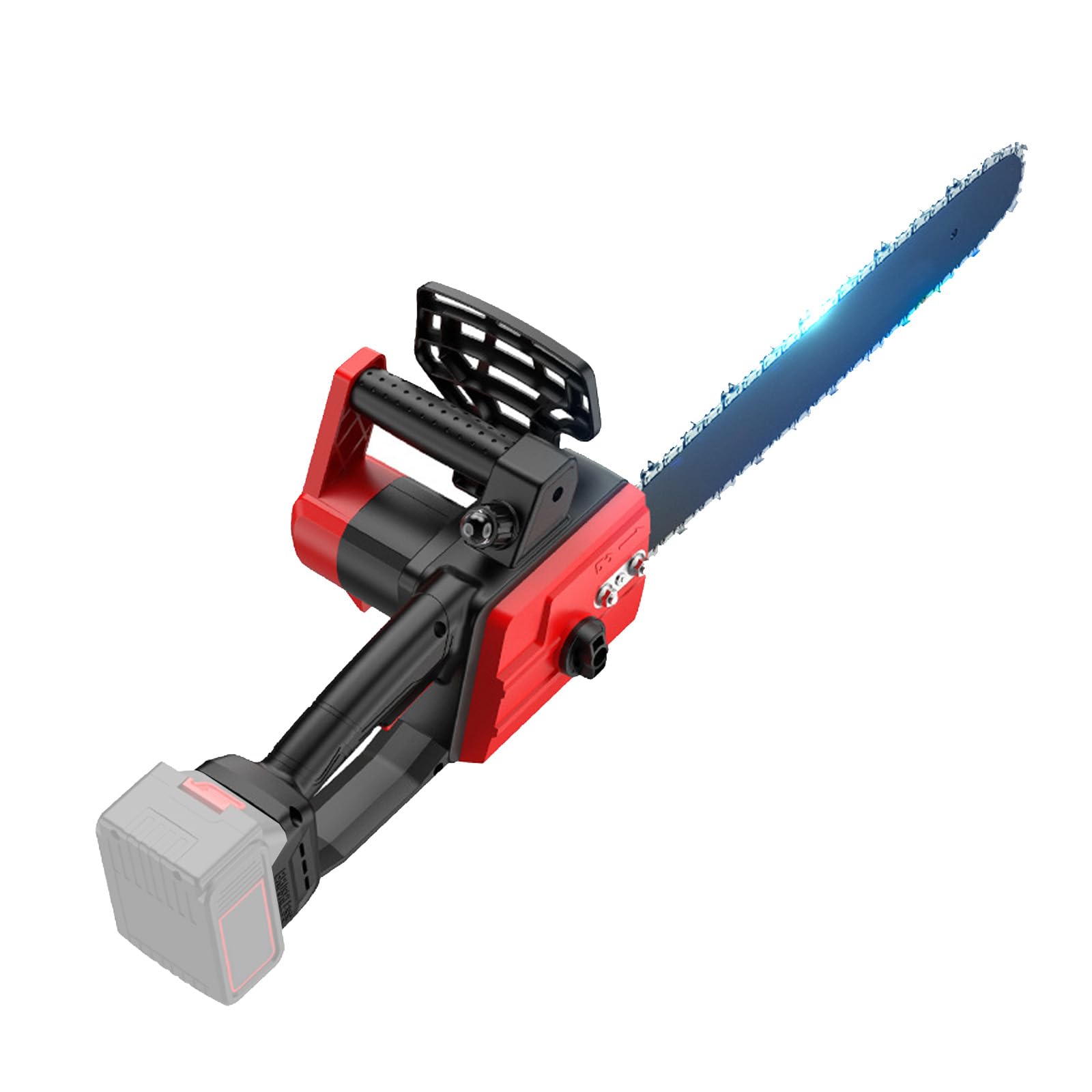 Motosierra de Batería de 12 Pulgadas, 1200 W Sierra Eléctrica Inalámbrica Compatible con Batería Makita 18 V, Motosierra Eléctrica para Corte de Madera y Poda de Árboles (sin batería)