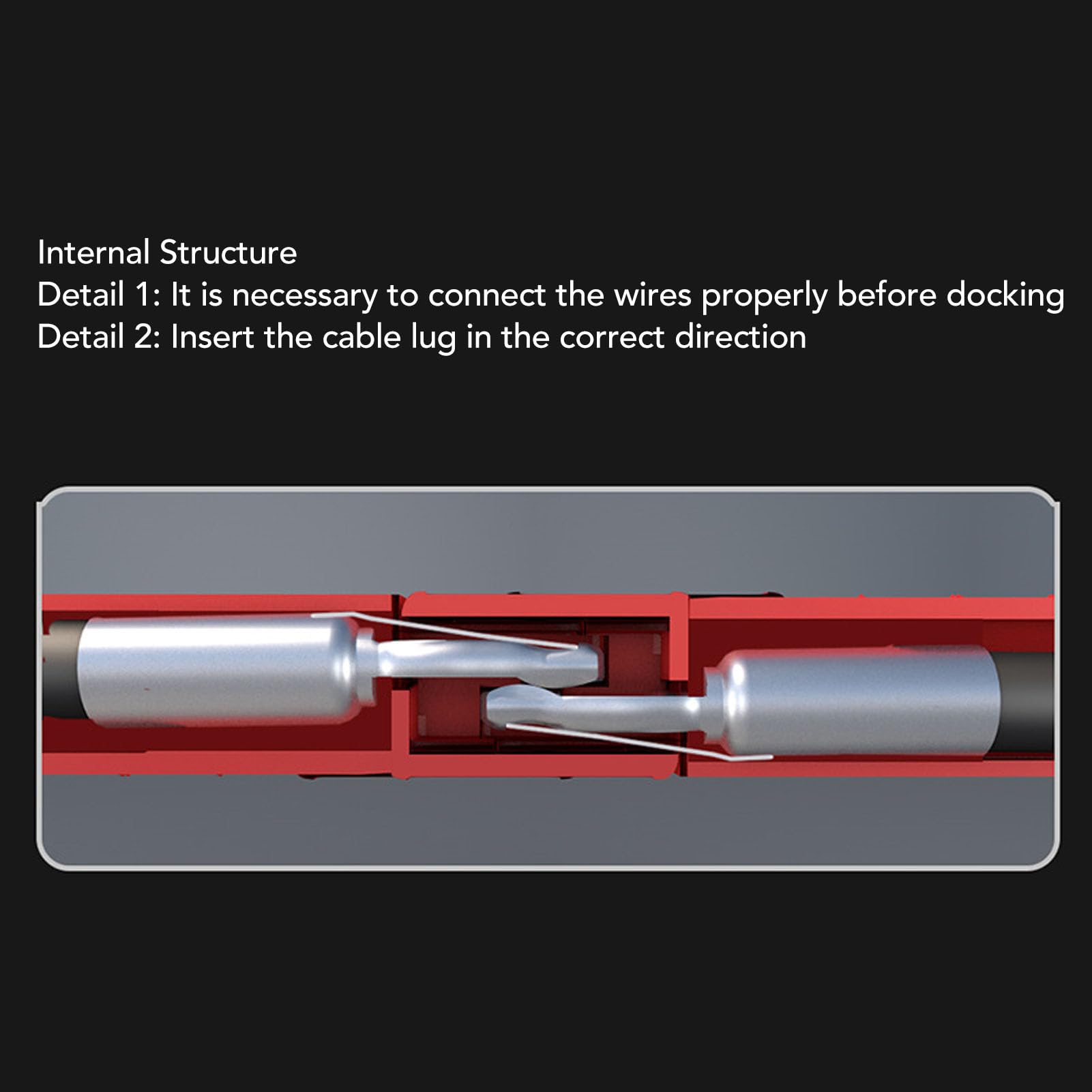 ZIZEV Battery Quick Connector Kit Connector 600V Modular Plated Plug Handle Outlet Plug Set Disconnect