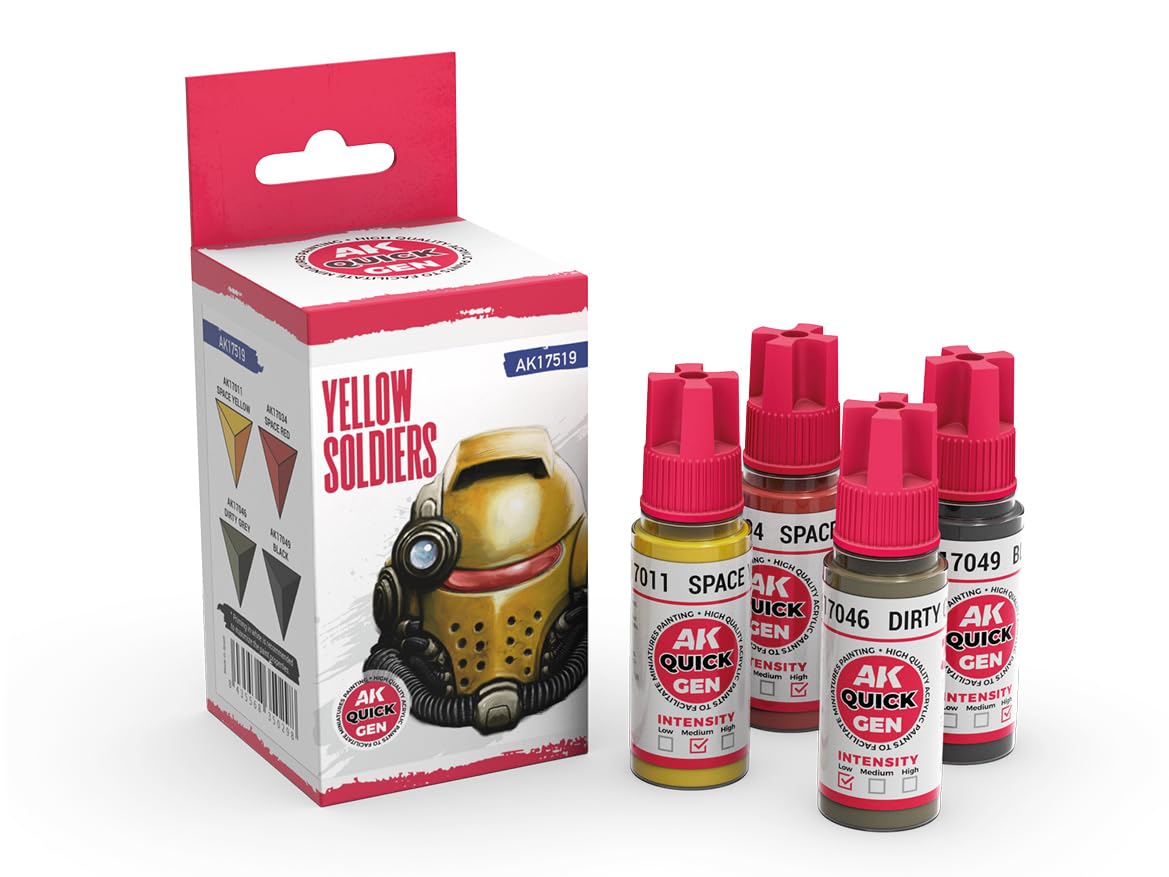 Ak Interactive Yellow Ak Quick Gen Set Ak17519 Soldiers (4X18ml)