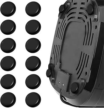 Sliders for Kitchen Appliances Pack of 12 Gliders Self-Adhesive Sliding Board Invisible Round Teflon Glider for Coffee Machines Mixers Air Fryers Moving Furniture