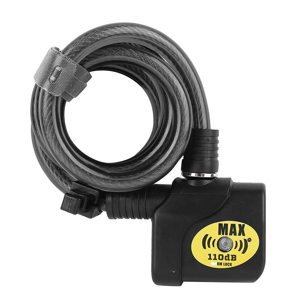 Lucchetto Elettronico per Bici con Catena di Sicurezza Antifurto con Allarme da 110 DB per Scooter da Moto 120 Cm Resistente