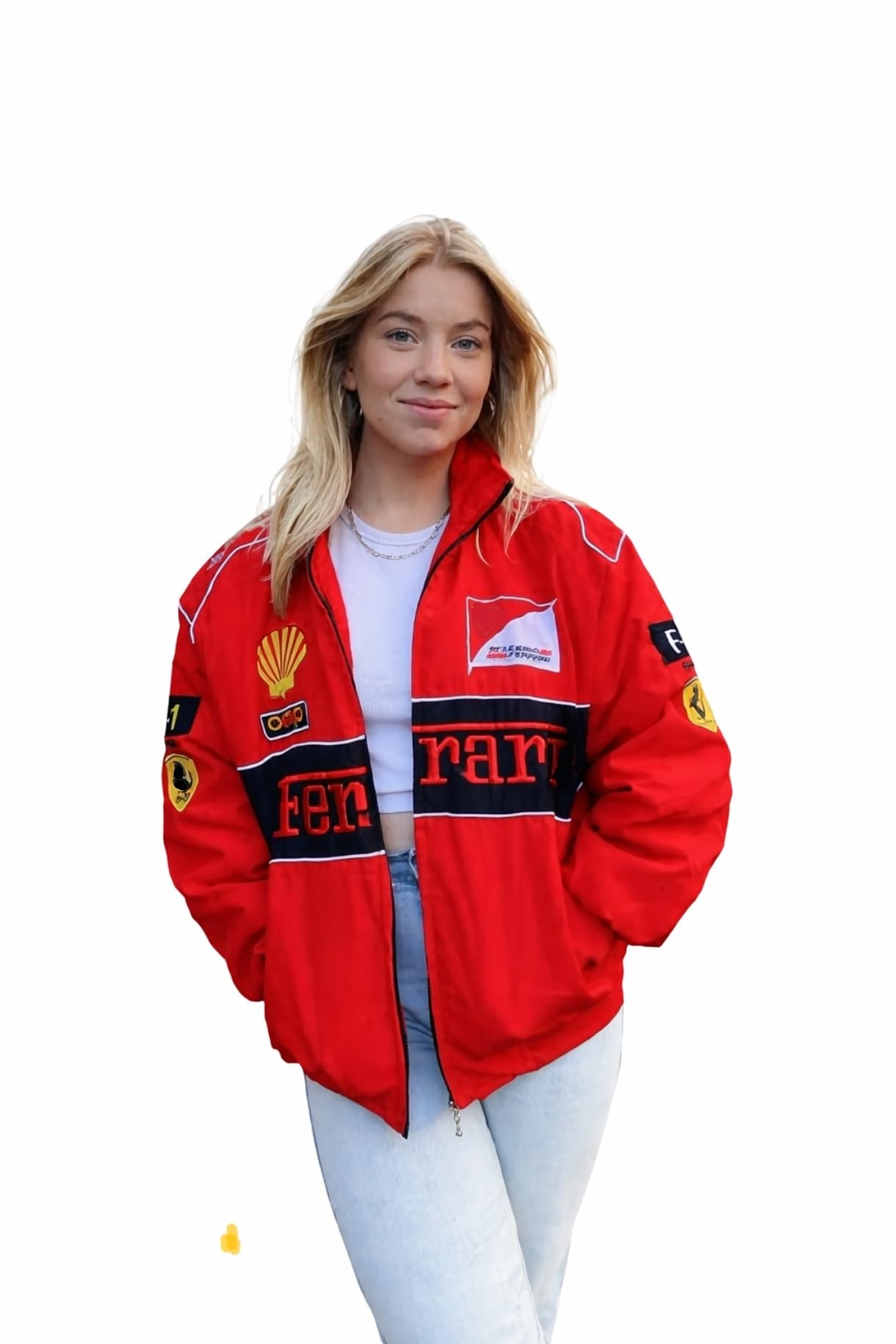 Buy ZYROX Red F1 Speed Printed Jacket | Motorsport & Streetwear