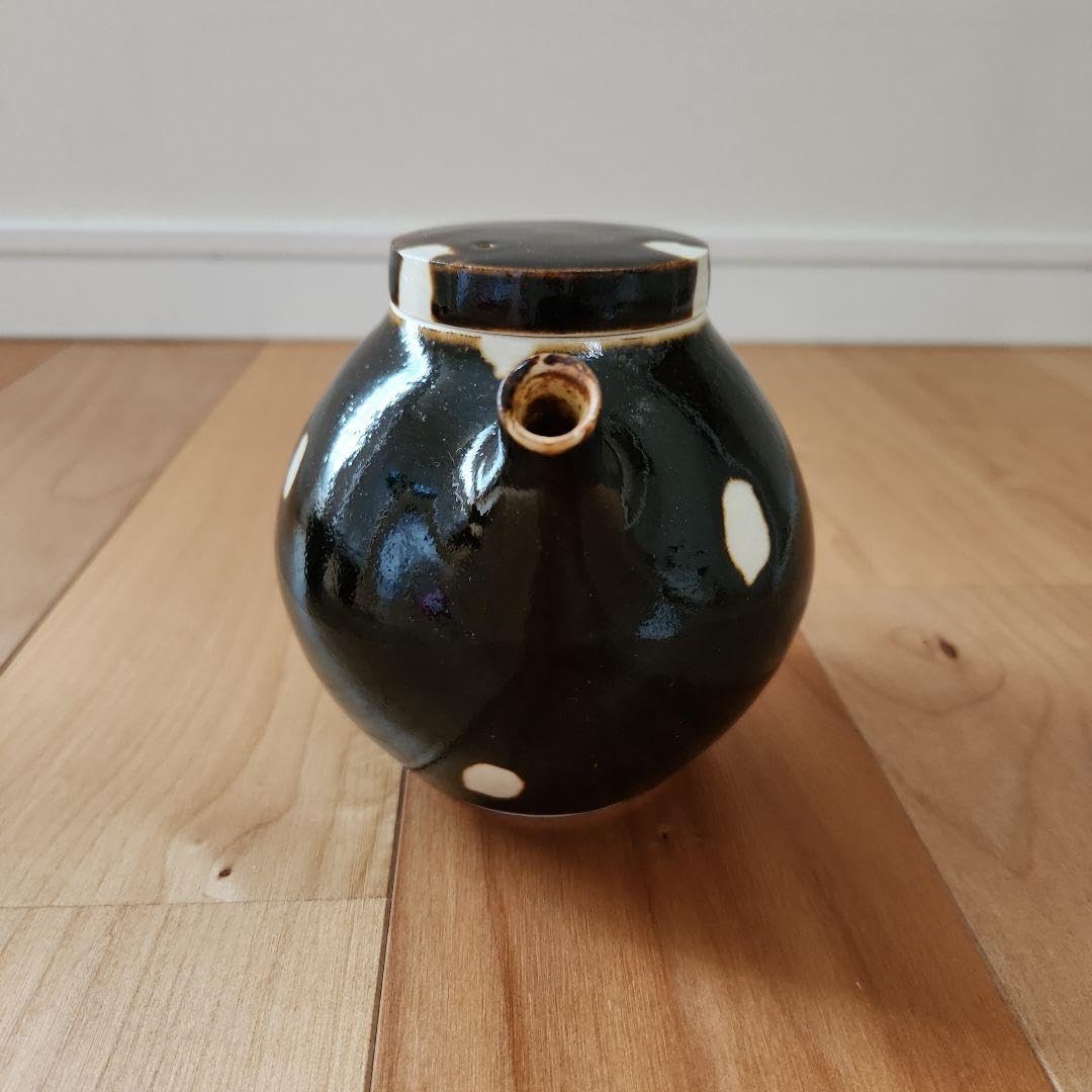 陶芸作家　大沼道行　黒ドット鉢 M 2個セット 陶芸作家 大沼道行さんの黒ドット鉢 M 2個セット。