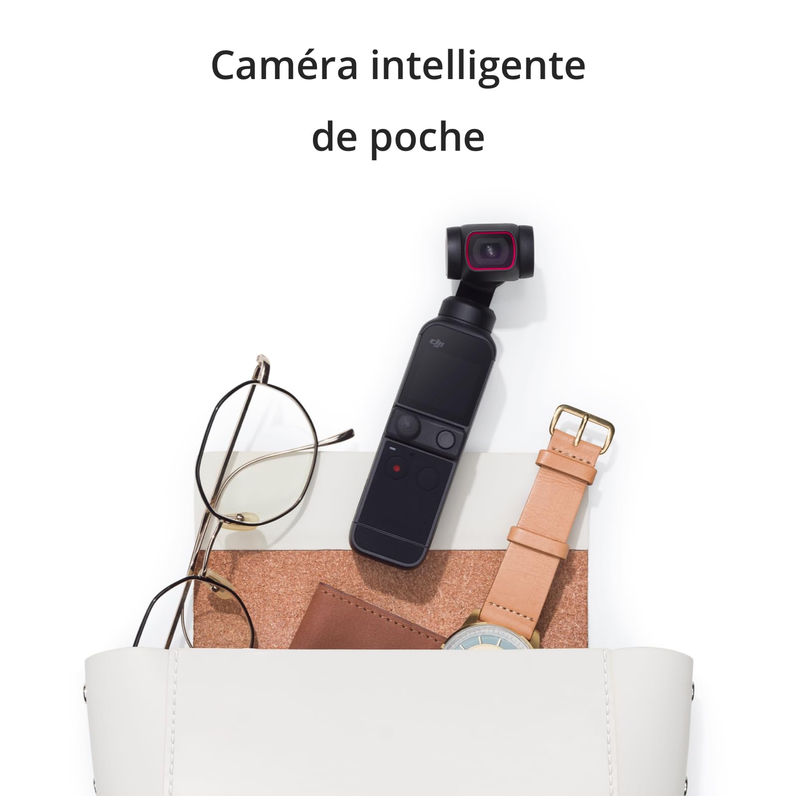 DJI Pocket 2 - Caméra 4K à Stabilisation 3 Axes, Vlog, Vidéo Ultra HD, Photo Haute Résolution 64 MP, 1/1.7” CMOS, HDR, Réduction du Bruit, Timelapse, Slow Motion, 8x Zoom, Livestreaming , Noir