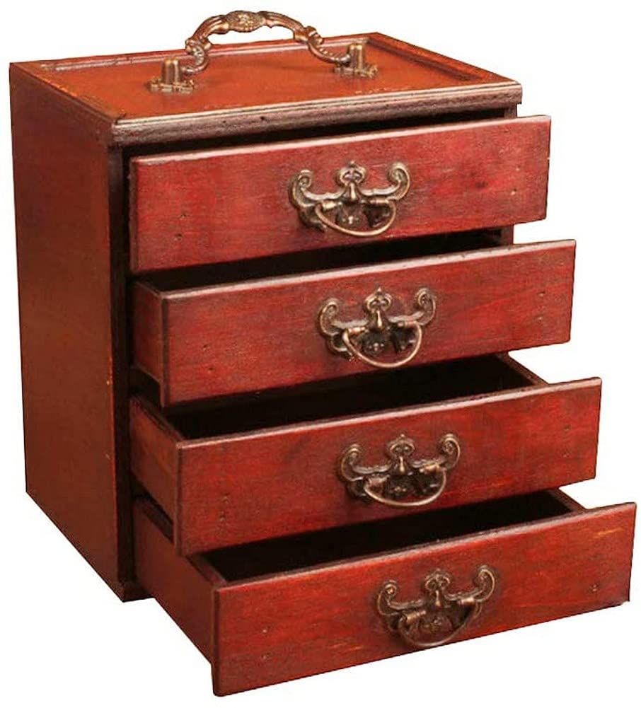 Portagioie Vintage Grande, Scatola Multistrato, Porta Anelli, Decorazioni per la casa, Il miglior Ornamento della Tua Collezione