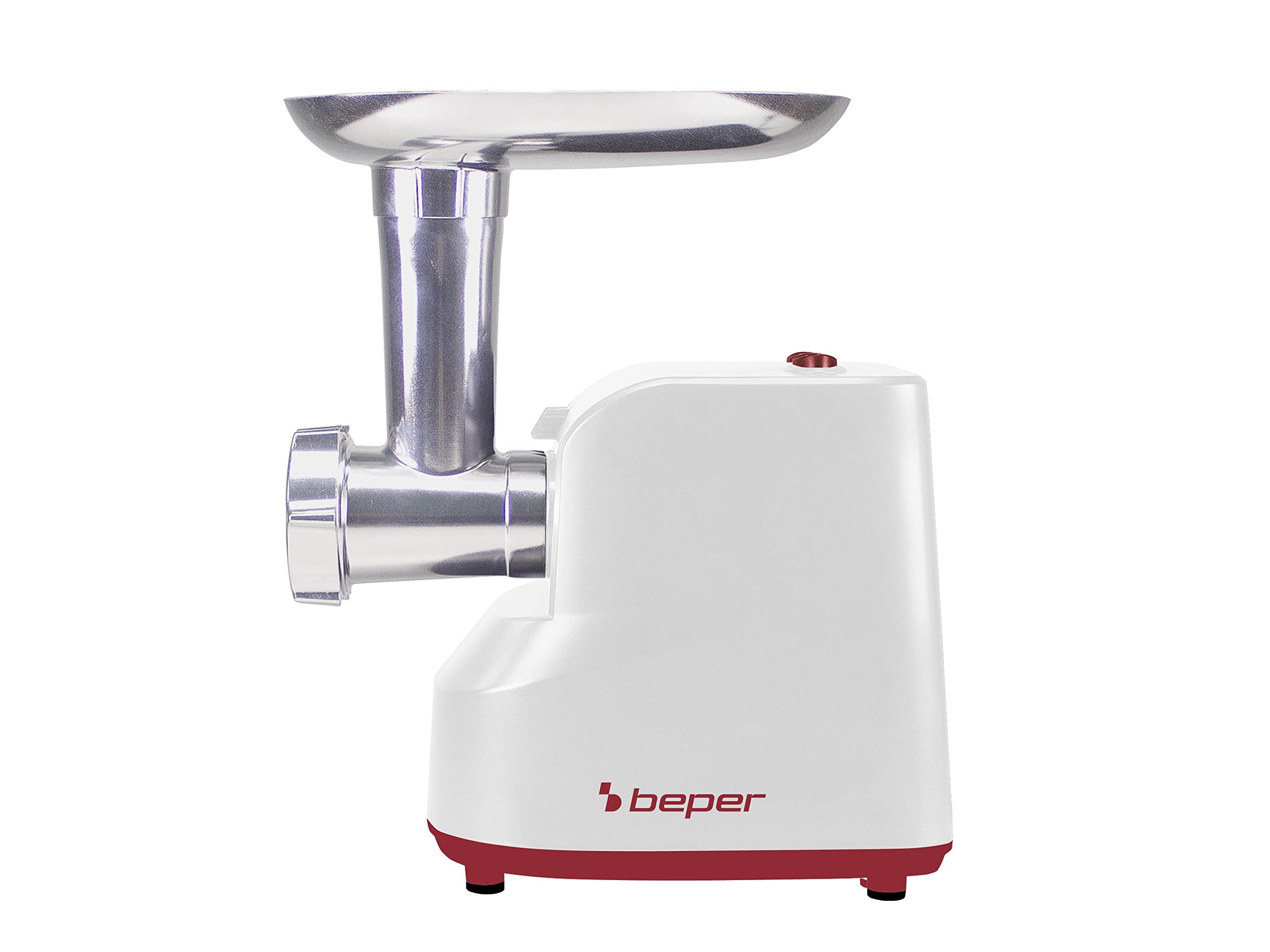 BEPER P102ROB200 Tritacarne Elettrico e Passapomodoro Elettrico 1200W con Trafile in Acciaio Inossidabile e Accessori