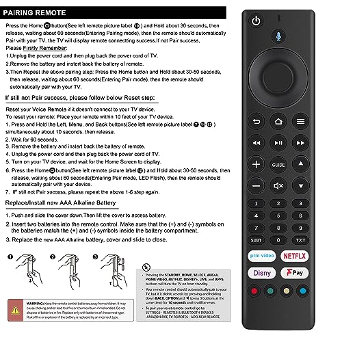 Replacement Universal Voice Fire Remote F4320AFR F4020AFR RM-C3255 CT-8570 CT-8565 RC39177 Fit for TCL Toshiba Ferguson JVC Smart TV - Image 4