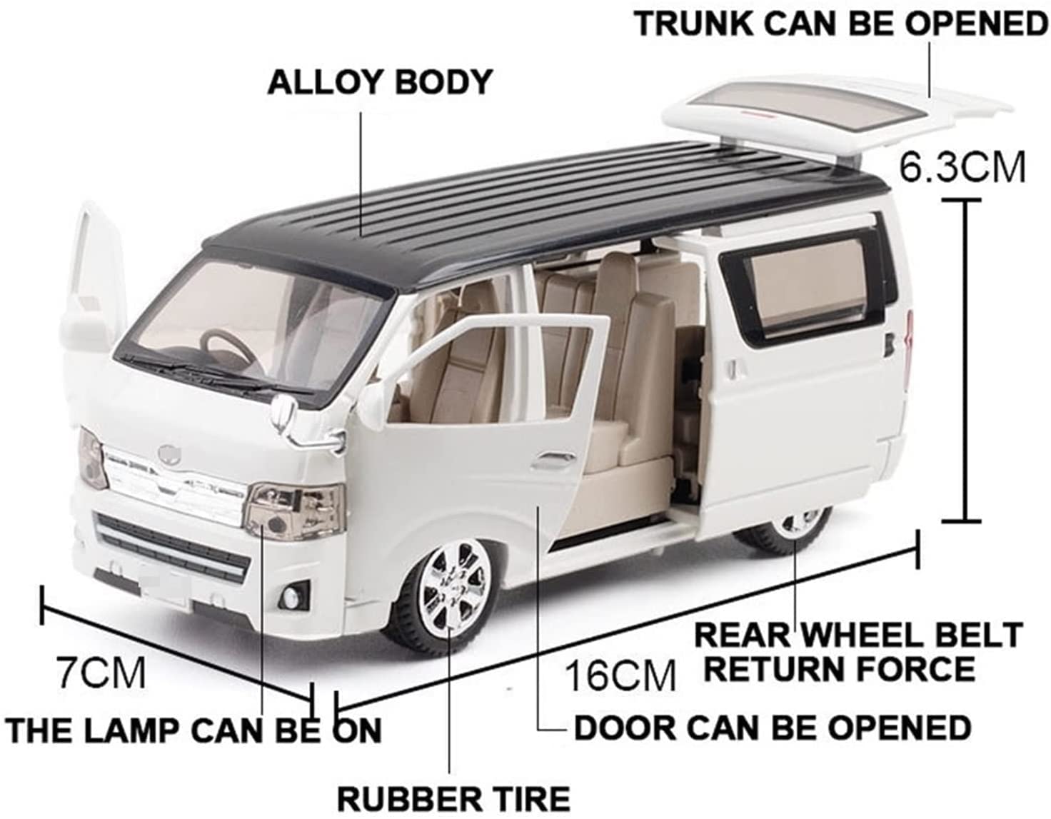 Amazon | 車のモデル、トヨタ ハイエースのスケール モデル ダイ
