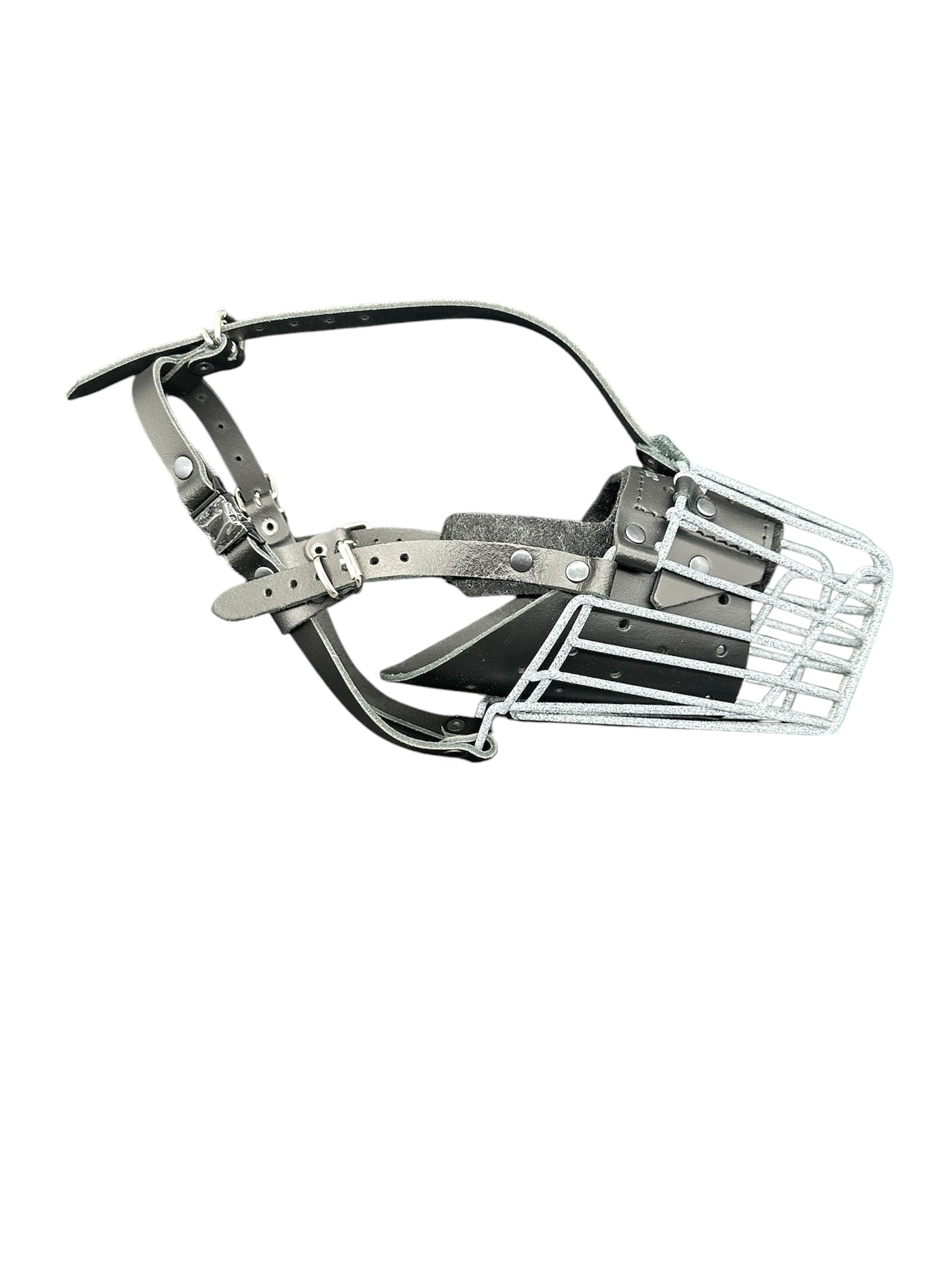 New Polymer coated Wire Muzzle Wire Basket Dog Muzzle STRONG Metal for German Shepherd, Labrador & other small dogs โ image 1