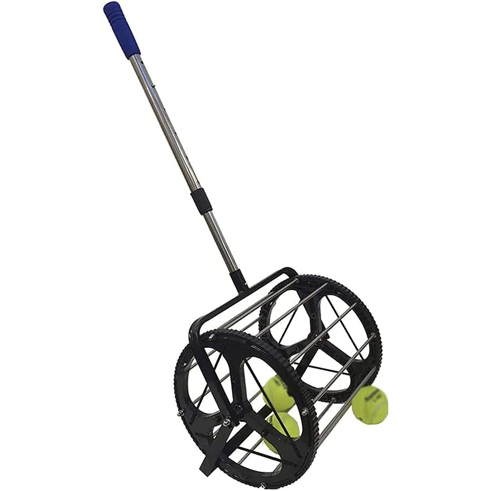 Raccoglitore di palline da tennis, telescopico con base a treppiede regolabile, per campi da allenamento da tennis