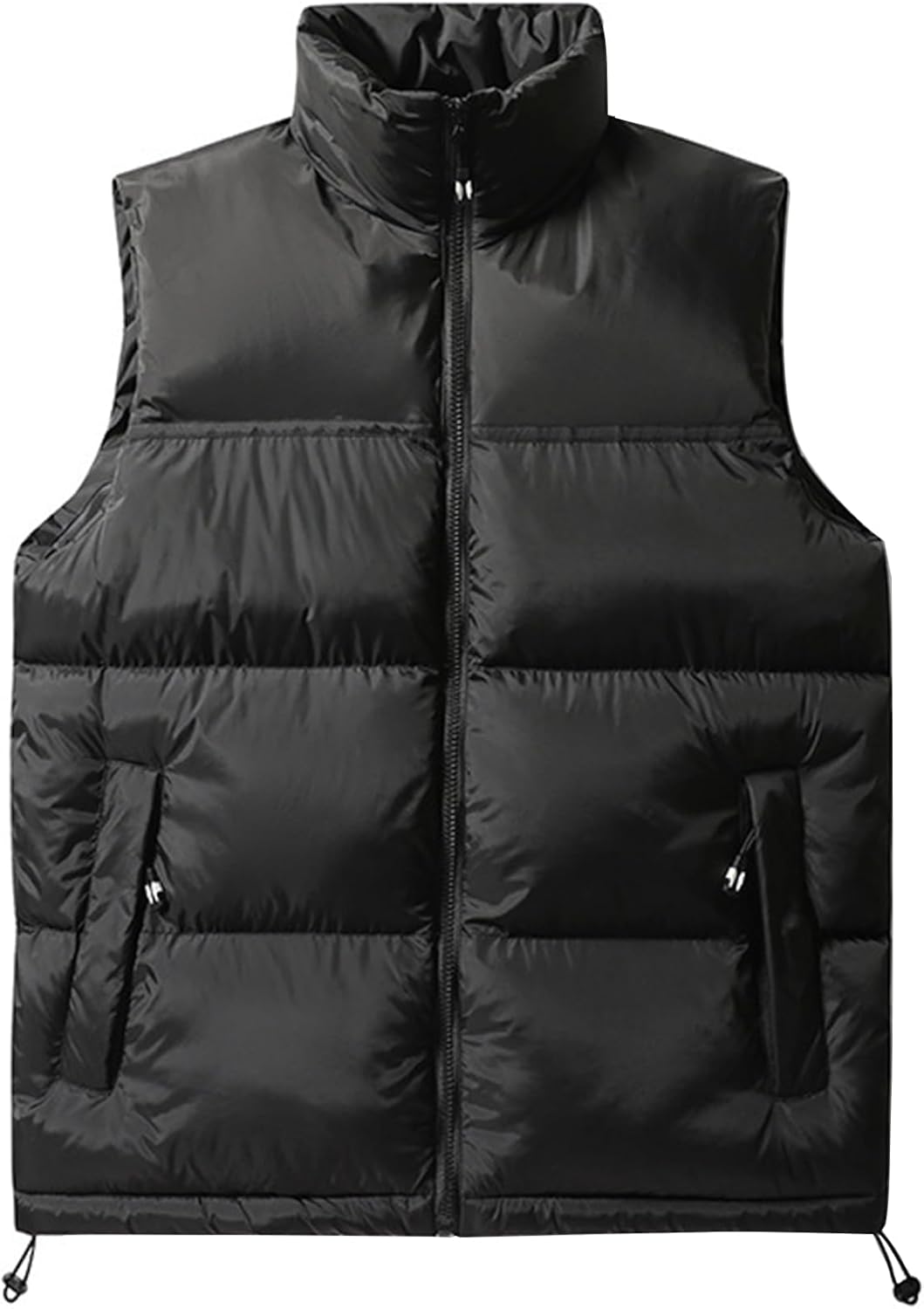 Flygo Mens Puffer Vest Lightweight Winter Outdoor Vests Warm Stand Collar Zip Sleeveless Jacket Outerwear Flygo Mens Puffer Vest Lightweight Winter Outdoor Vests Warm Stand Collar Zip Sleeveless Jacket Outerwear