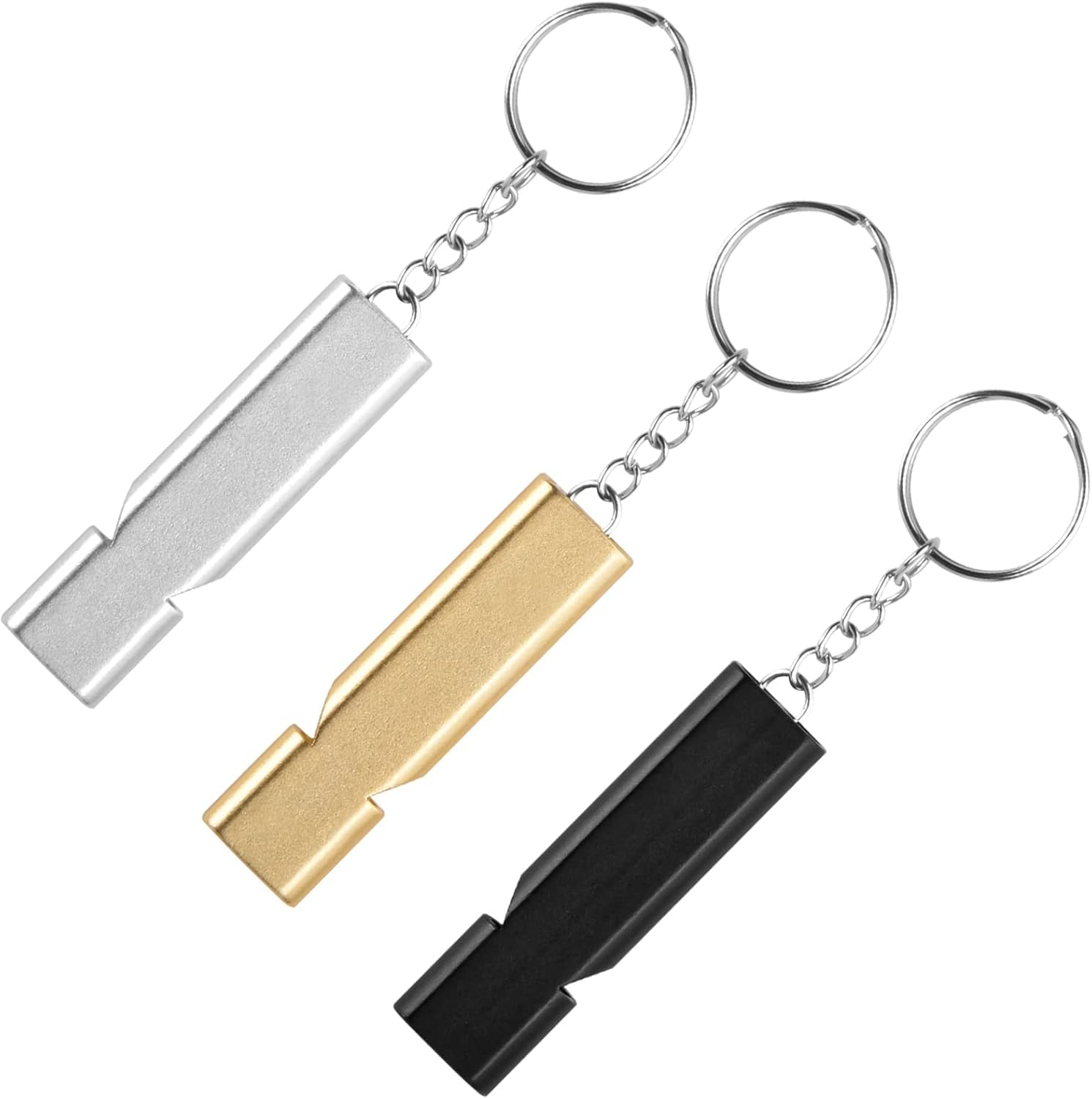 Arrowmax Loud Sports Whistle with Lanyard - Metal & Plastic Referee Whistle for Coaching, Football, Cricket, Emergency, Outdoor, Survival, Safety, Gym, Dog Training, Multipurpose Whistle-2 Pc 4