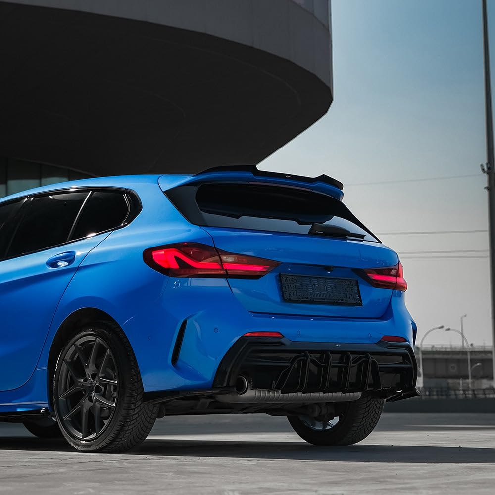 Diffusori Laterali Posteriori Oneway compatibili con BMW Serie 1 F40 M-Pack/M135i 2019- Nero lucido