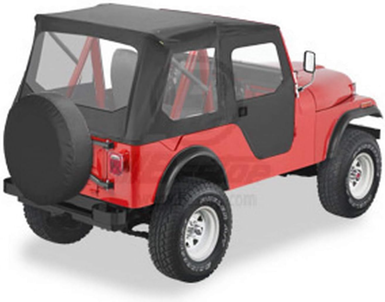 Bestop 5140501 Black Crush Tigertop for 1953-1975 M38A1/CJ5