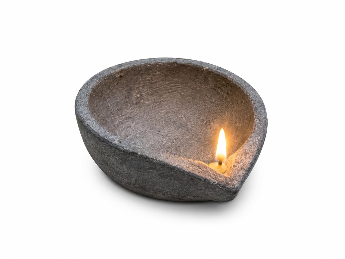 Ayali Attractive Pooja Lamp for Regular and Festive Use | Original Stone Diya ( Pair )-image-18