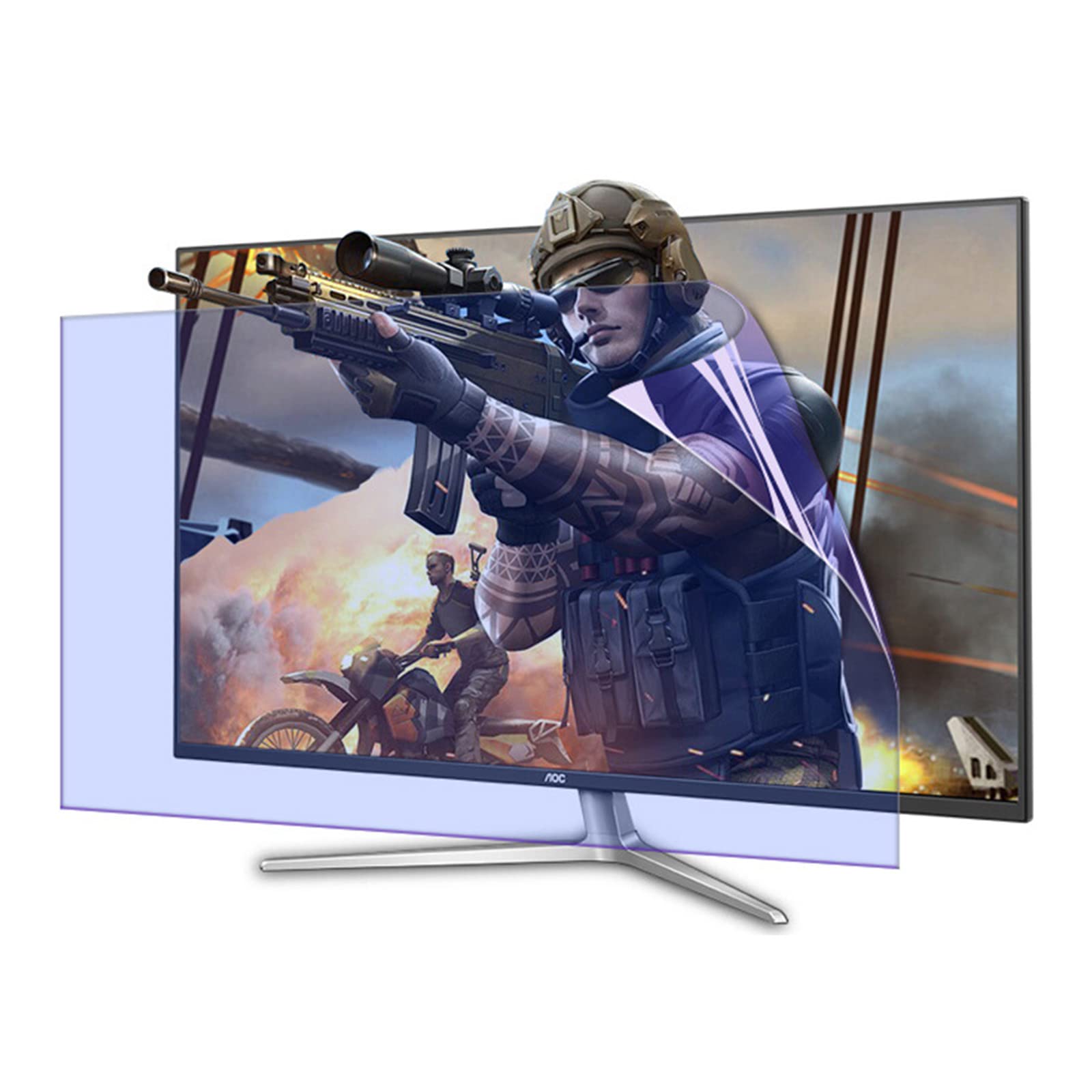 Film protecteur d'écran TV 58" anti-lumière bleue anti-reflet pour Samsung LG Sony