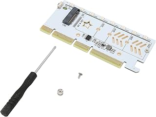 64Gbps PCIe 4.0 M.2 NVMe SSD to PCIe Adapter with 18 RGB Modes, Designed for 2230 2242 2260 2280 (with RGB and Dual Power Module)