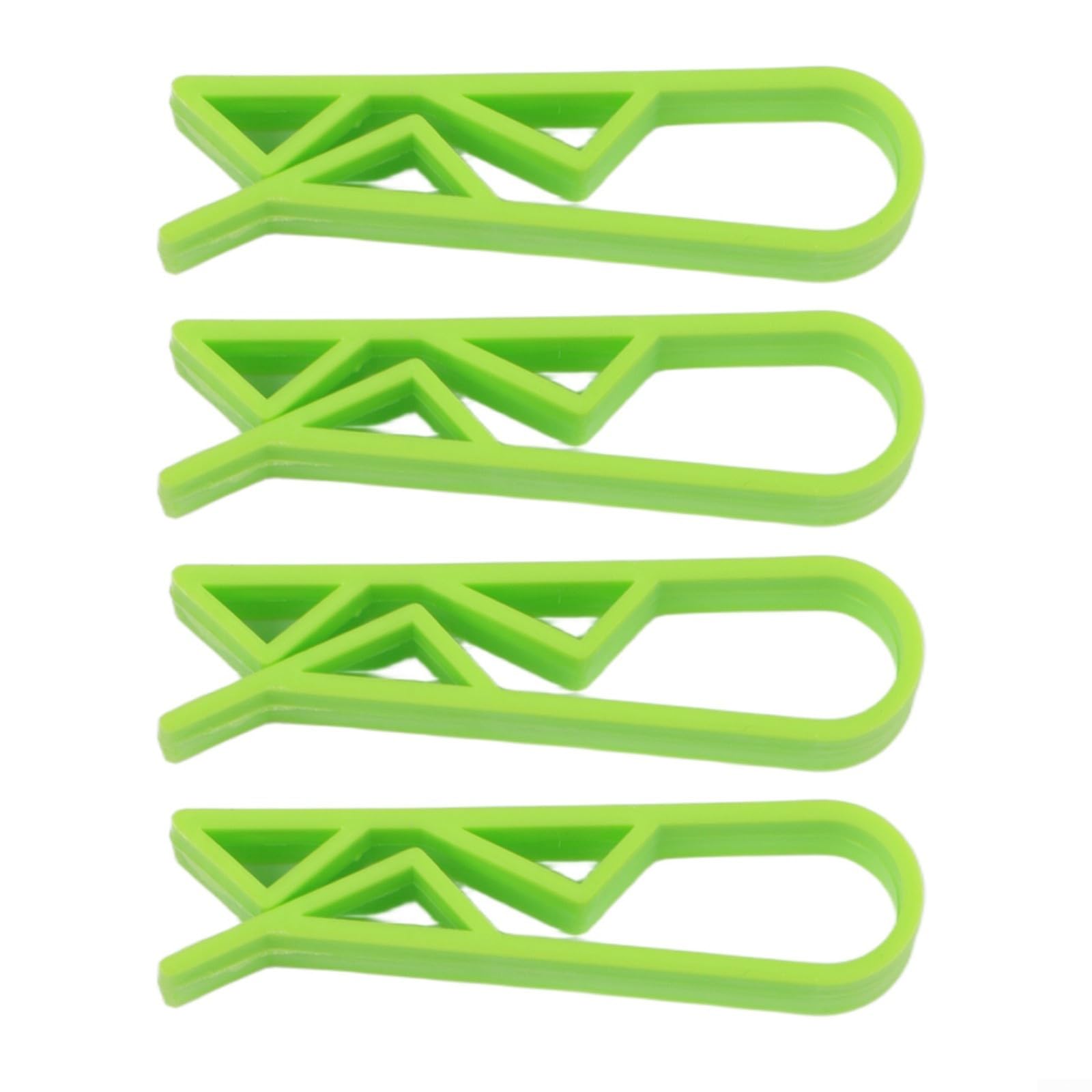 Plastic Bin Bag Clips for Kitchen Trash Cans, Waste Bin Bag Holder Clamp to Secure Rubbish Bags, Dustbin Fixing Clips, 4/10 Pack(4Pcs,Green)