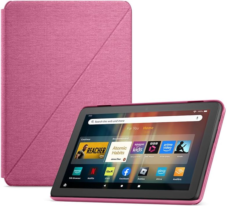 New Amazon Fire HD 8 Tablet Cover (only compatible with 12th generation tablet), Hibiscus New Amazon Fire HD 8 Tablet Cover (only compatible with 12th generation tablet), Hibiscus