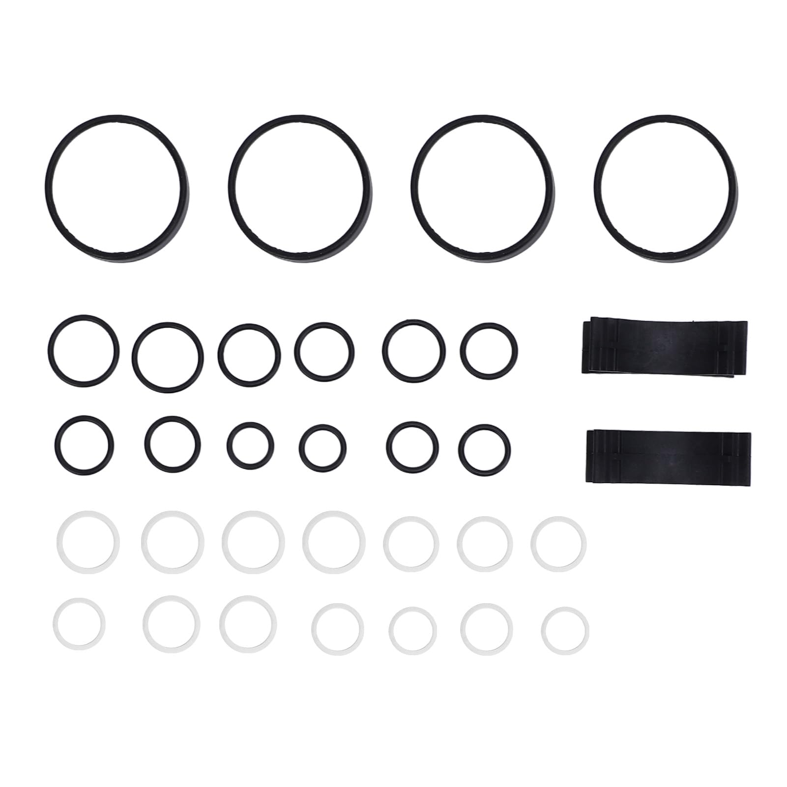 Juego de Juntas de Bloque de Válvula ABC, Mayor Vida útil, Evita que el Automóvil Se Hunda, Kit de Reconstrucción de Junta Tórica de PTFE, 32 Piezas para CL55, CL65, S55, S65,