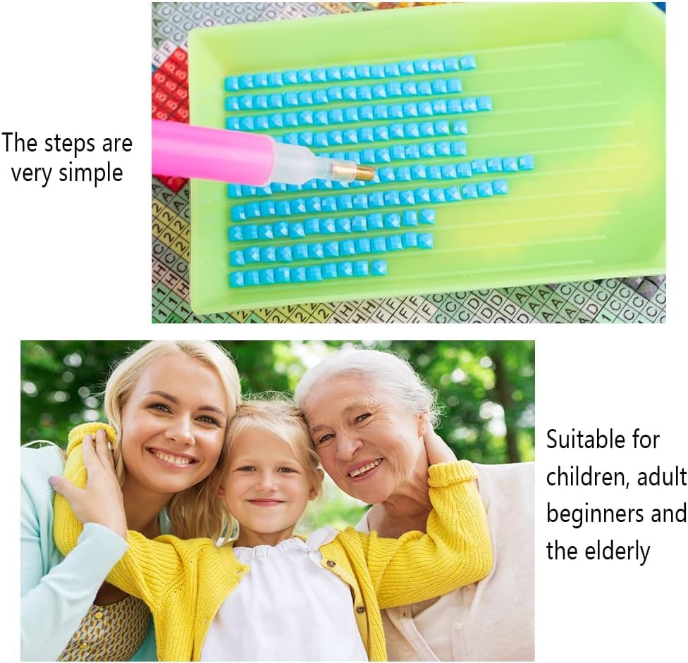 Image of Jasol Diamond Painting Kit, 40x30 Cms, Full Drill, 5D Crystals, Home Wall Decor Gift Set (Paries Love M45405)