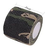 Vista 4 de 12 unidades desechables cohesivas para tatuajes de 2 pulgadas x 5 yardas, vendaje autoadhesivo transpirable y cohesivo para vendaje elástico