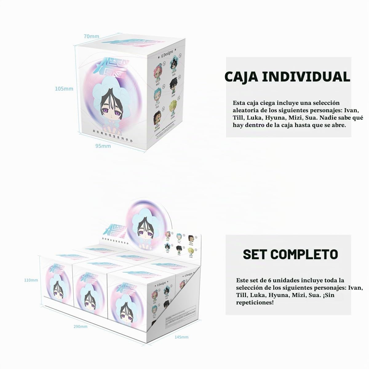 YJacuing Alien Stage Baby Series Mystery Blind Box Figuras, Anime ALNST estatuas con Licencia Oficial (Caja Individual, Contiene un Personaje Aleatorio)